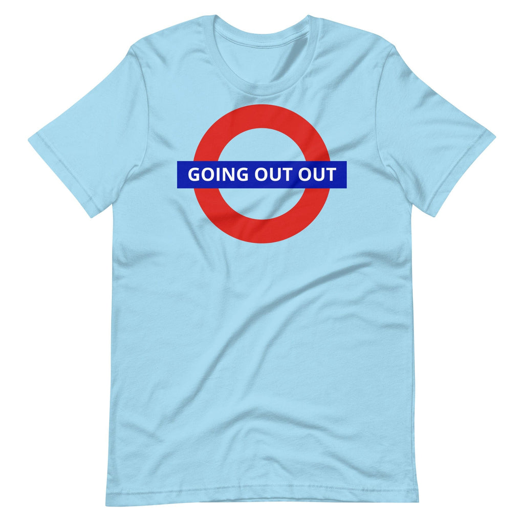 Going Out Out London Underground T-shirt | Unisex Ocean Blue / S Shirts & Tops Jolly & Goode