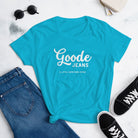 Goode Jeans | A Little Something Extra | Women's T-shirt Caribbean Blue / S Women's Shirts Jolly & Goode