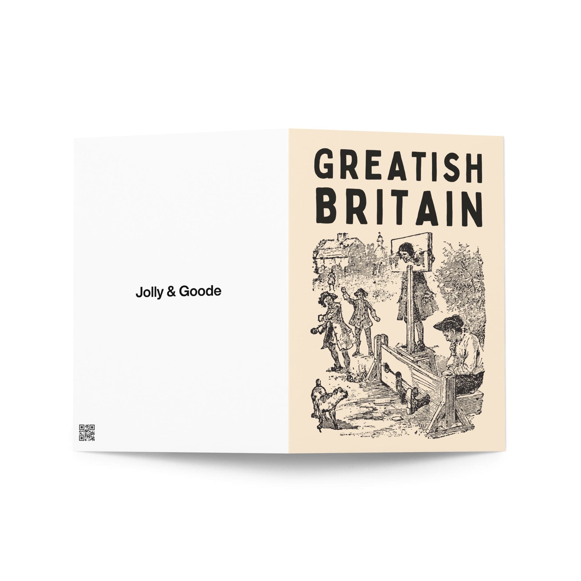 Greatish Britain Pillory Greeting Card 5″×7″ Greeting & Note Cards Jolly & Goode