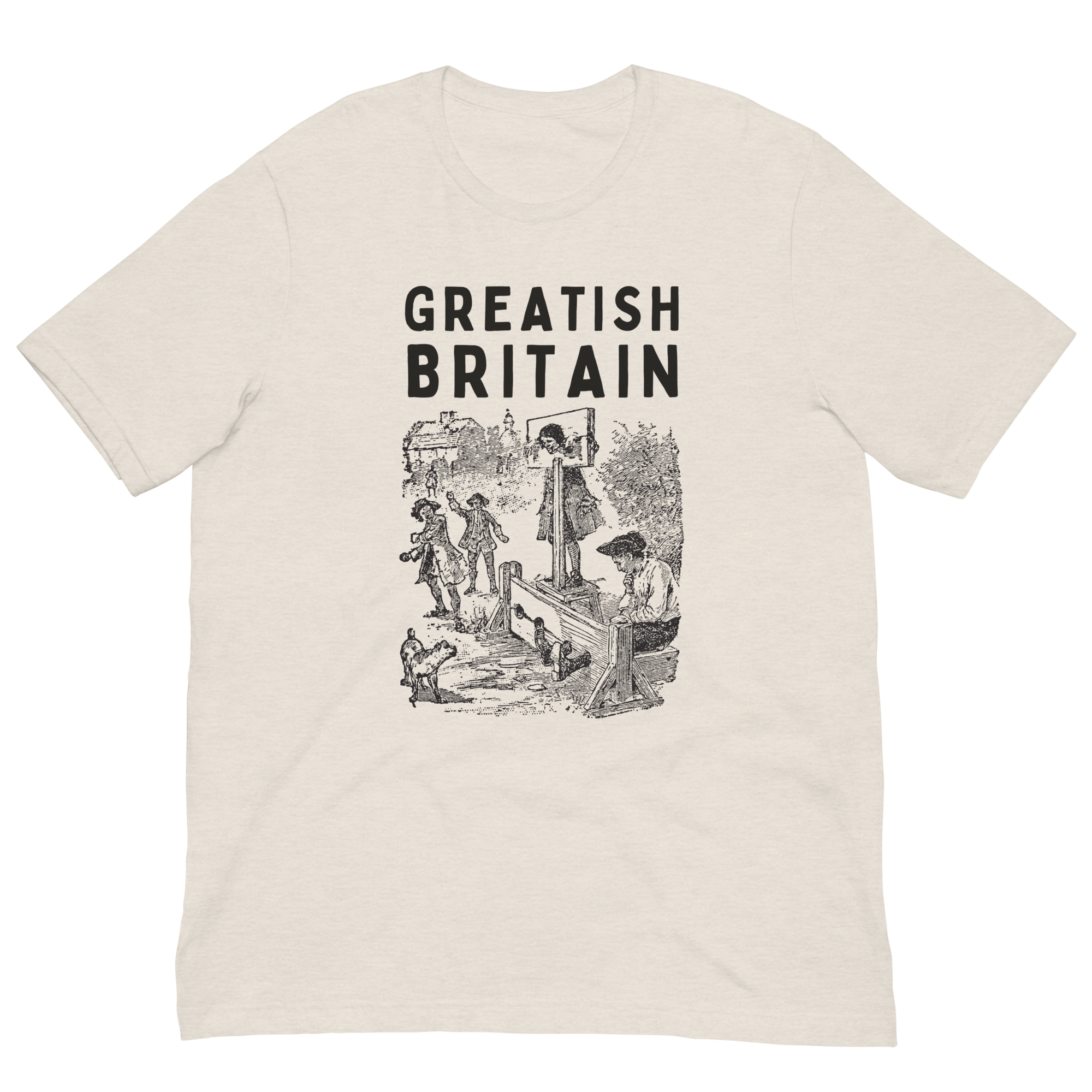 Greatish Britain T-shirt | Pillory Heather Dust / S Shirts & Tops Jolly & Goode
