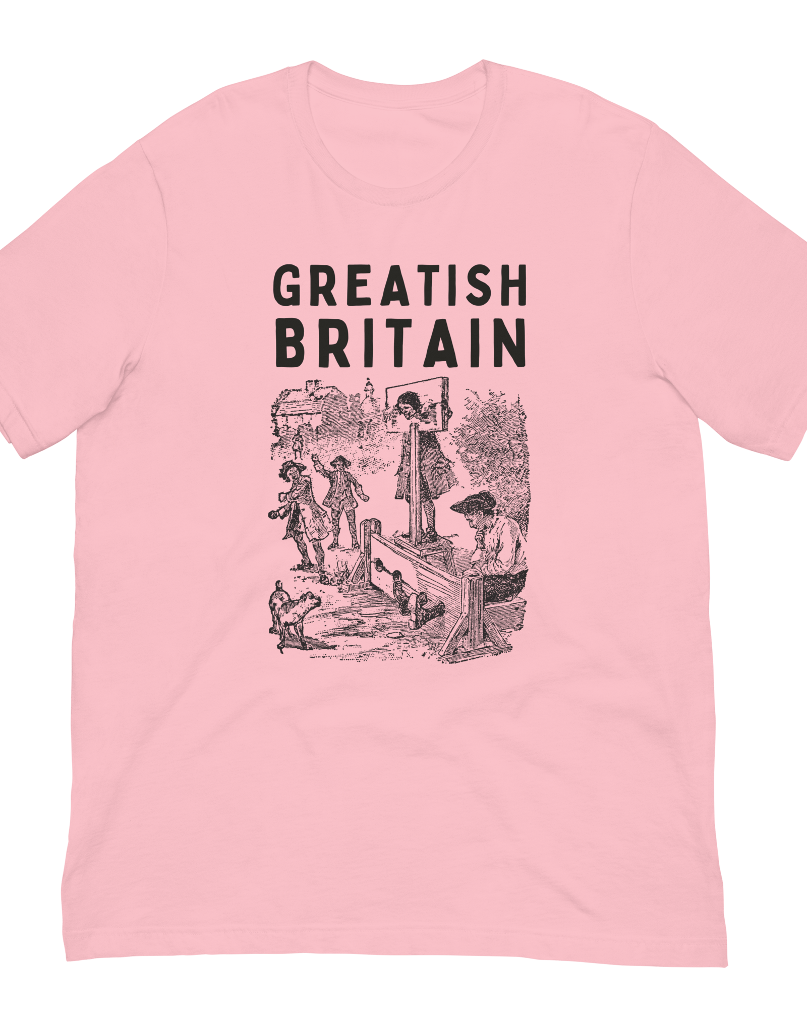 Greatish Britain T-shirt | Pillory Pink / S Shirts & Tops Jolly & Goode