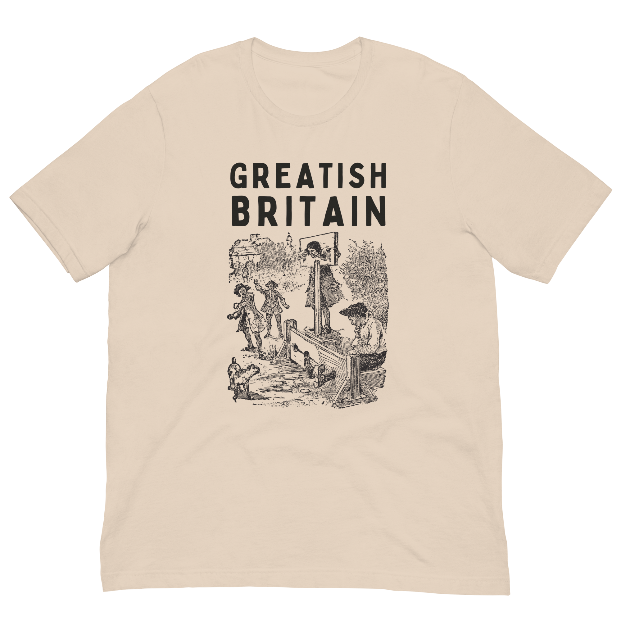 Greatish Britain T-shirt | Pillory Soft Cream / S Shirts & Tops Jolly & Goode
