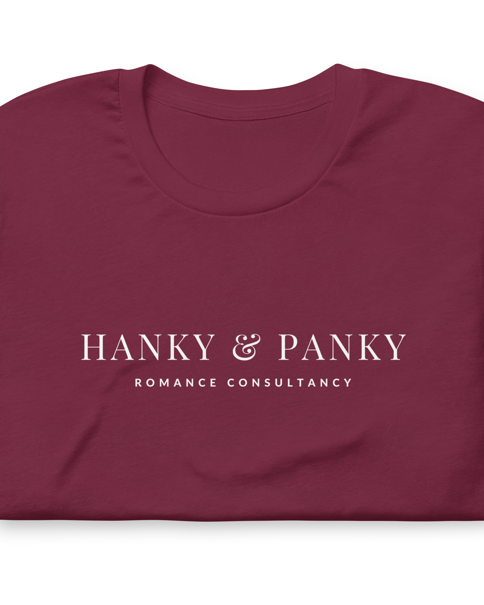Hanky & Panky Romance Consultancy T-shirt Maroon / S Shirts & Tops Jolly & Goode