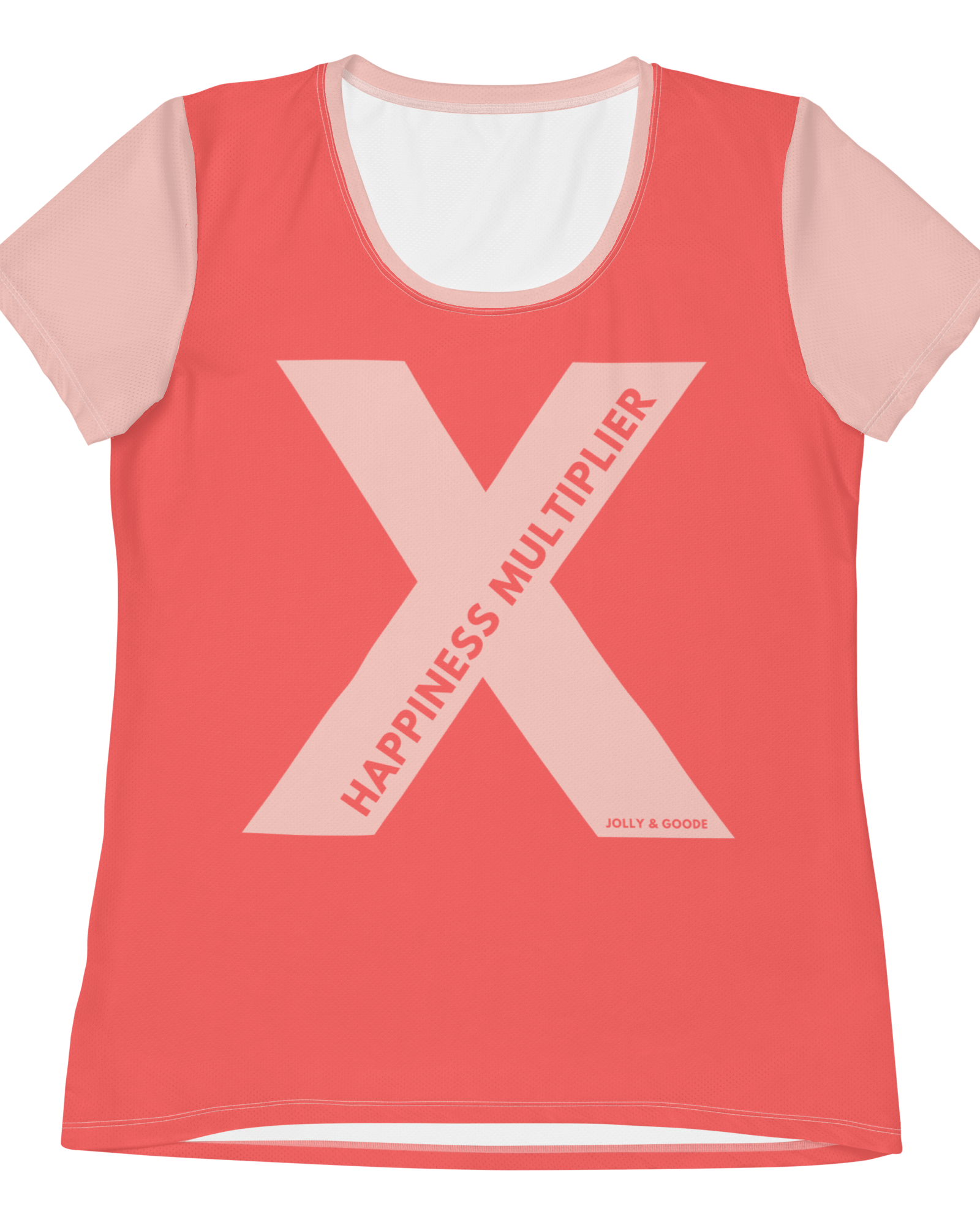 Happiness Multiplier Women's Athletic Shirt Crop Tops Jolly & Goode
