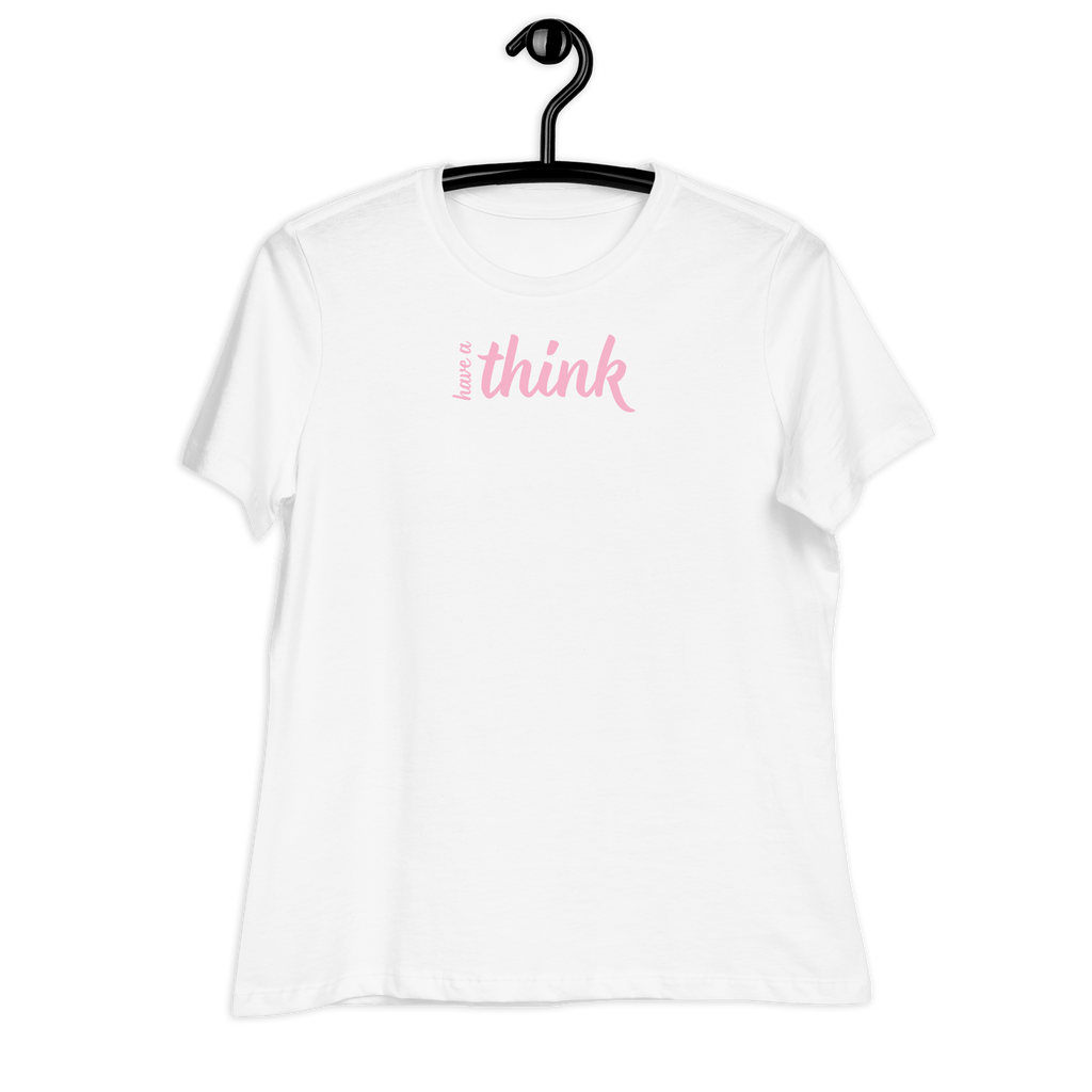 Have a Think Women's Relaxed T-Shirt White / S Shirts & Tops Jolly & Goode