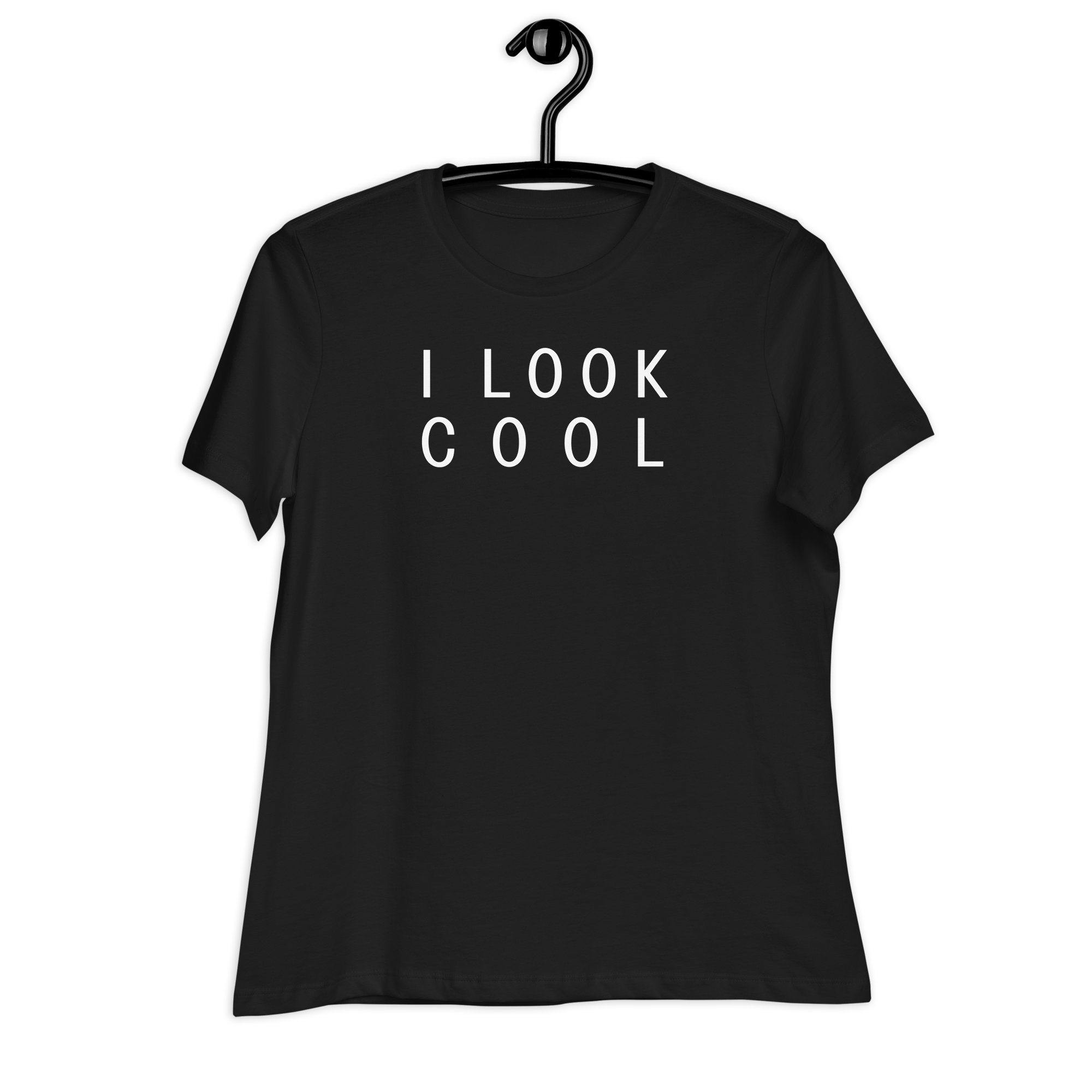 I Look Cool | Women's Relaxed T-Shirt Black / S Shirts & Tops Jolly & Goode