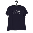 I Look Cool | Women's Relaxed T-Shirt Navy / S Shirts & Tops Jolly & Goode