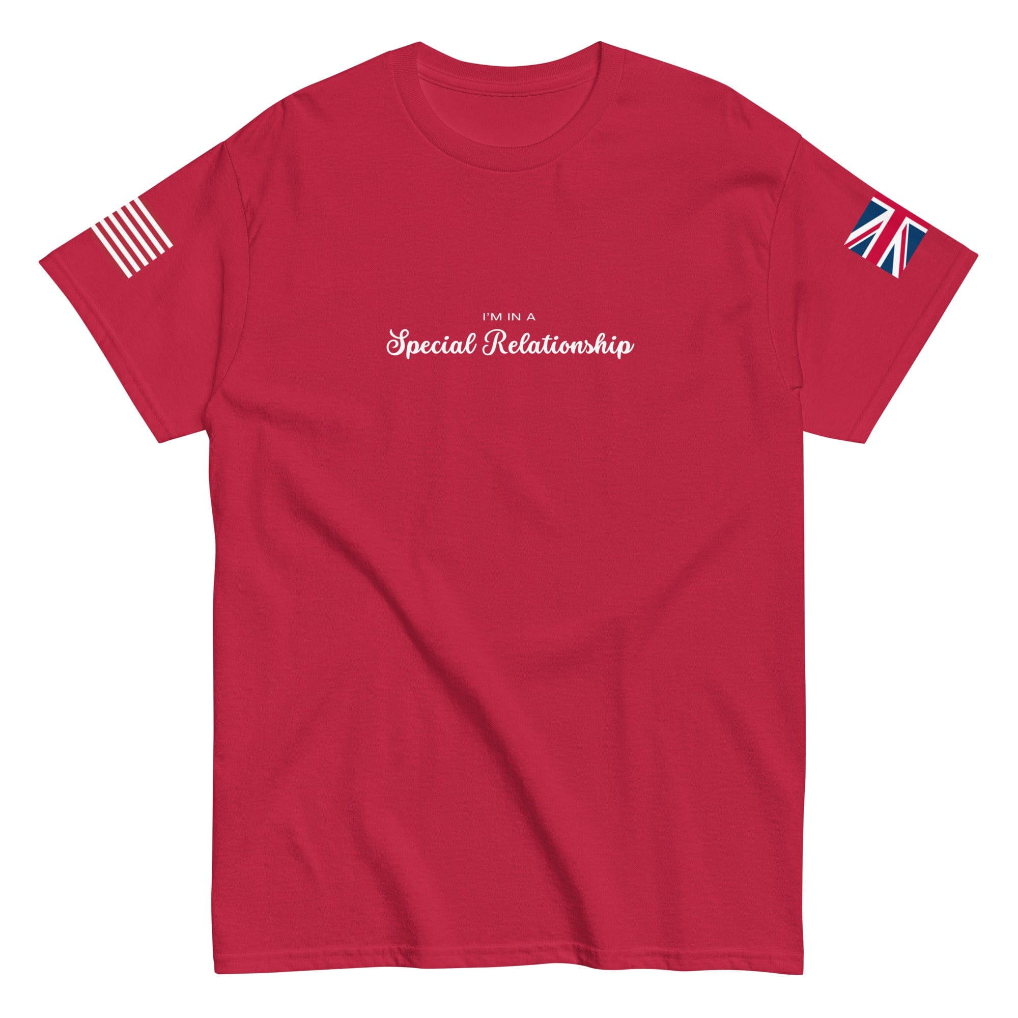 I'm in a Special Relationship | American Flag & Union Jack T-shirt Cardinal / S Shirts & Tops Jolly & Goode