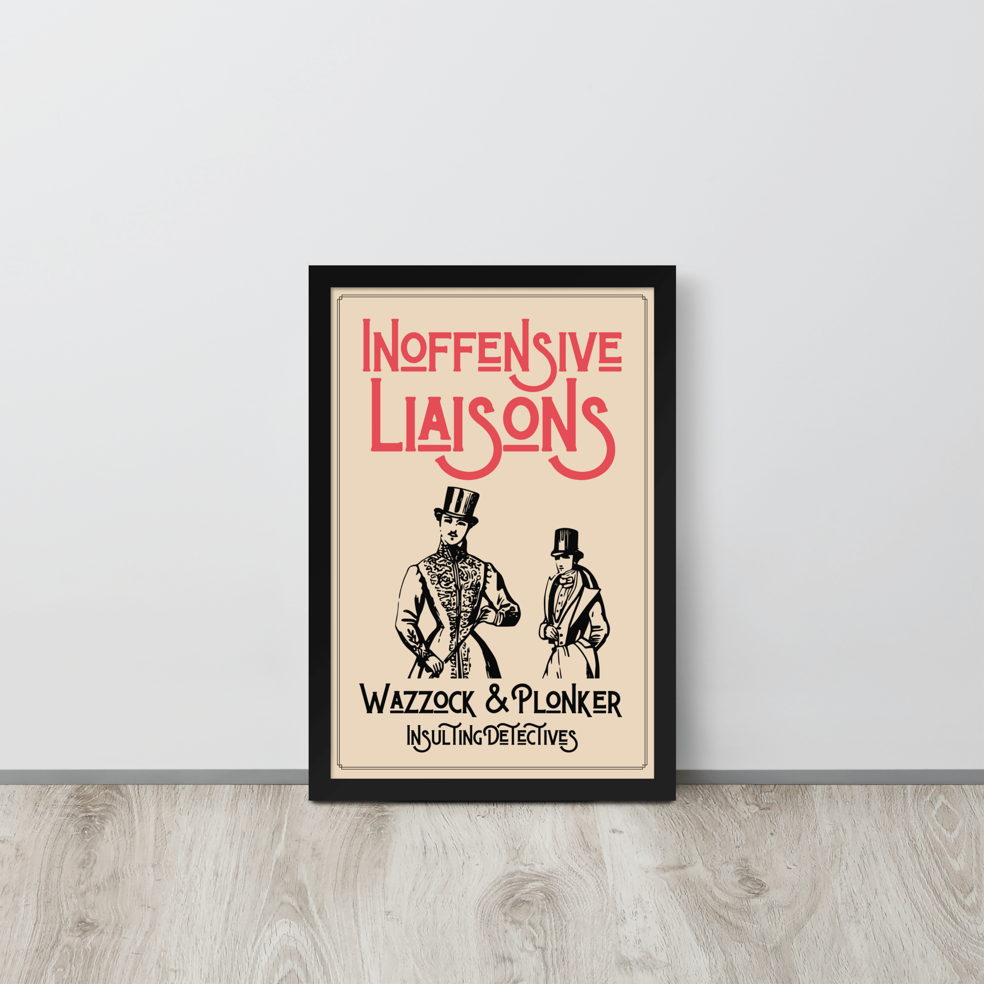 Inoffensive Liaisons Wazzock & Plonker Poster 12″×18″ Posters, Prints, & Visual Artwork Jolly & Goode