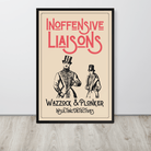 Inoffensive Liaisons Wazzock & Plonker Poster 24″×36″ Posters, Prints, & Visual Artwork Jolly & Goode