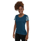 Jolly & Goode Activewear Cheeky Check Women's Workout Shirt Cheeky British Style
