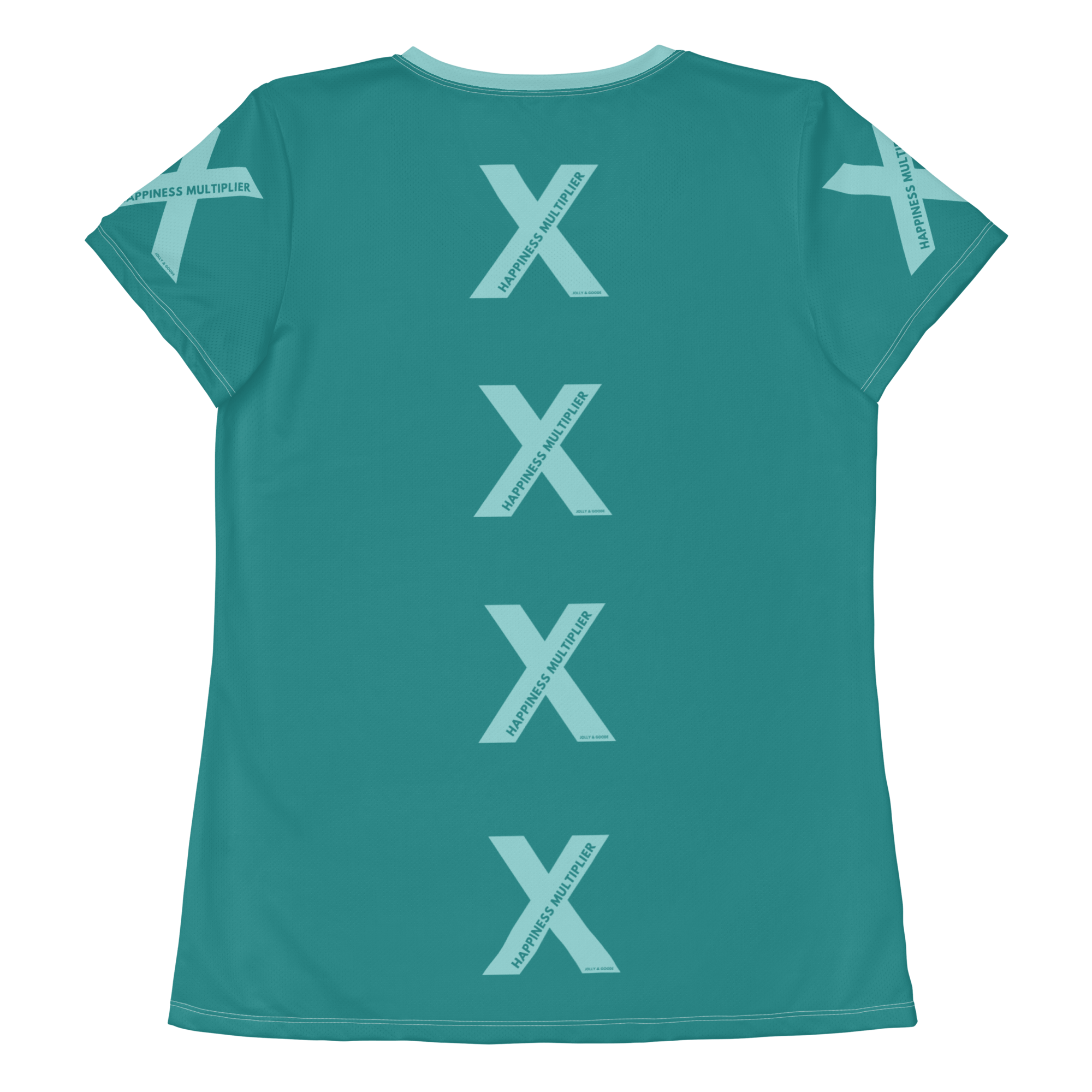 Jolly & Goode Activewear Happiness Multiplier Call to Arms Women's Athletic Shirt Cool Cheeky British Style