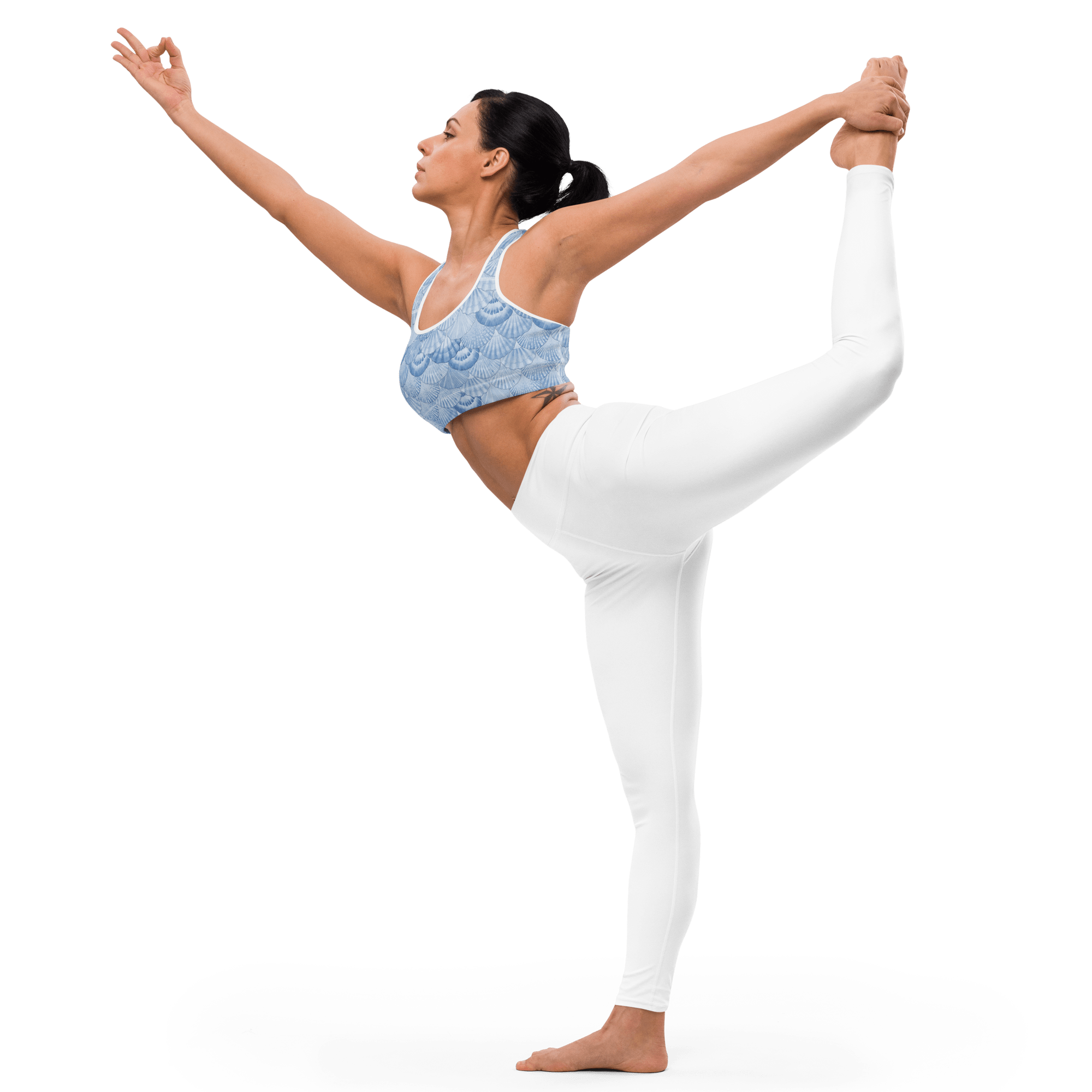 Jolly & Goode Activewear Mermaid Wight Sports Bra Cheeky British Style