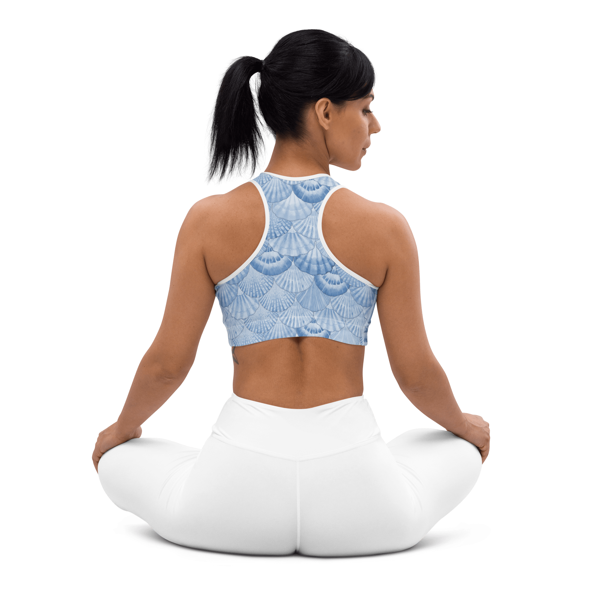 Jolly & Goode Activewear Mermaid Wight Sports Bra Cheeky British Style