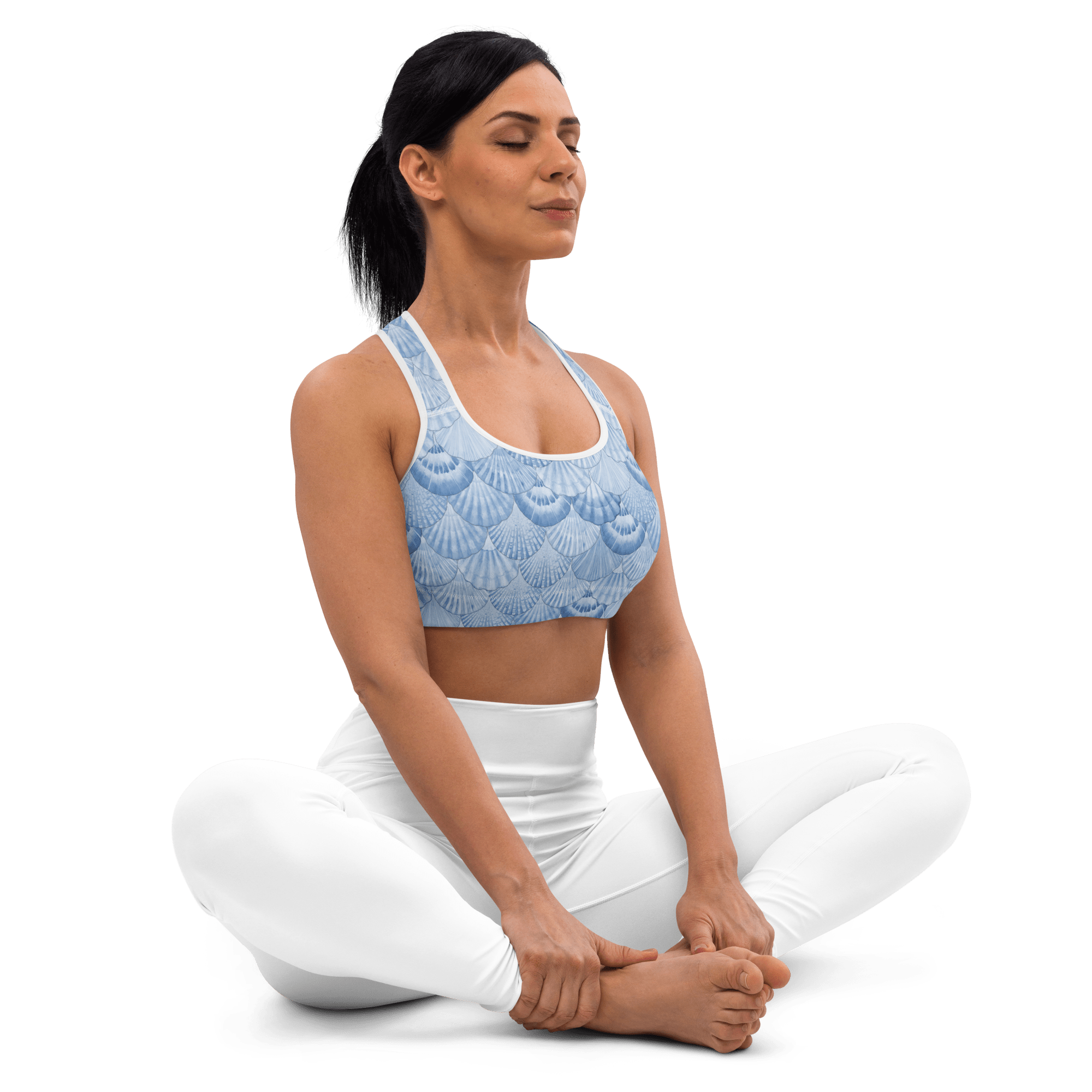 Jolly & Goode Activewear Mermaid Wight Sports Bra Cheeky British Style