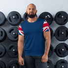 Jolly & Goode Activewear Union Jack Men's Workout Shirt Cheeky British Style