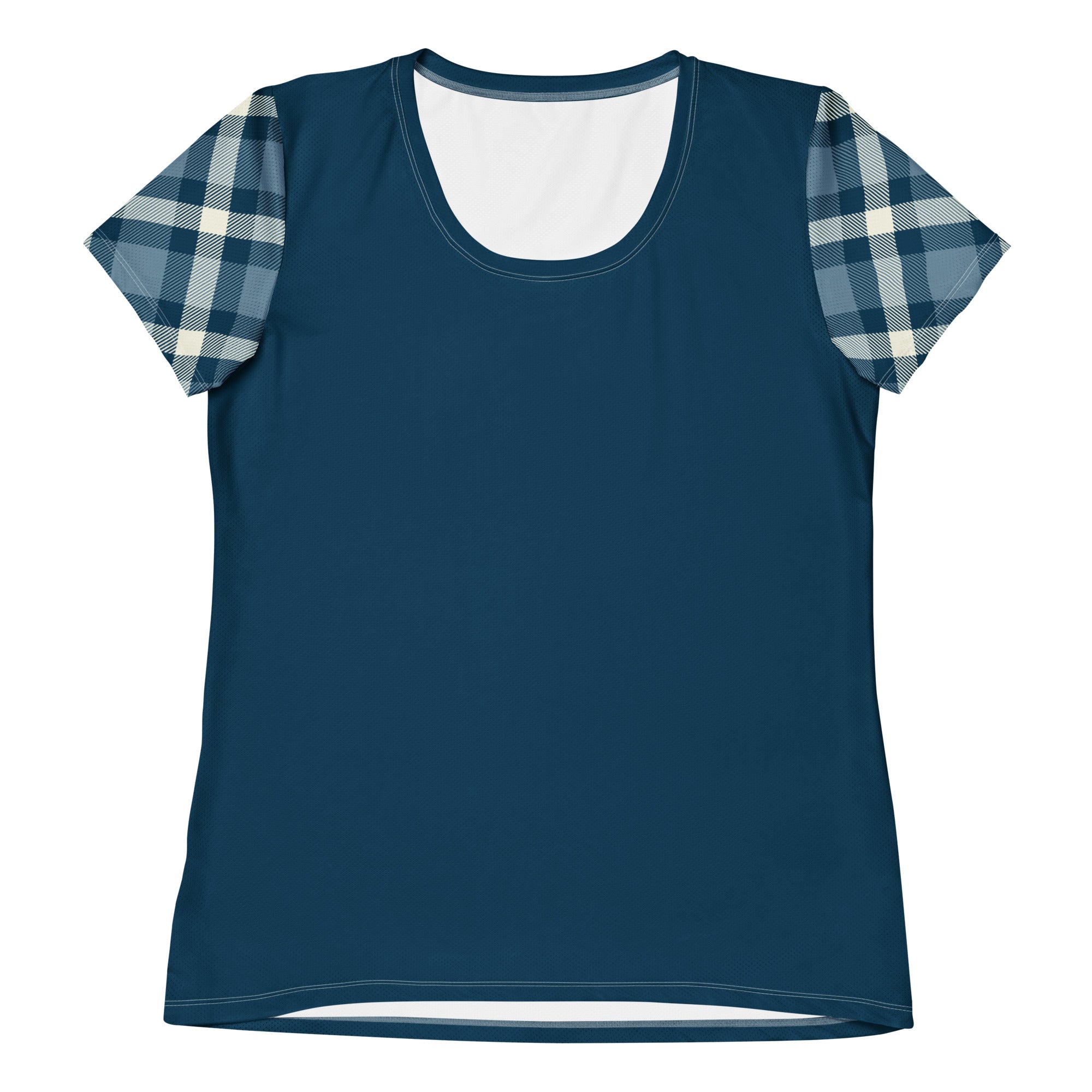 Jolly & Goode Activewear XS Cheeky Check Women's Workout Shirt Cheeky British Style