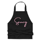 Jolly & Goode Aprons Black Saucy Apron | Organic Cotton Cheeky British Style