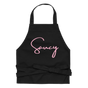 Jolly & Goode Aprons Black Saucy Apron | Organic Cotton Cheeky British Style