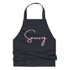 Jolly & Goode Aprons Navy Saucy Apron | Organic Cotton Cheeky British Style