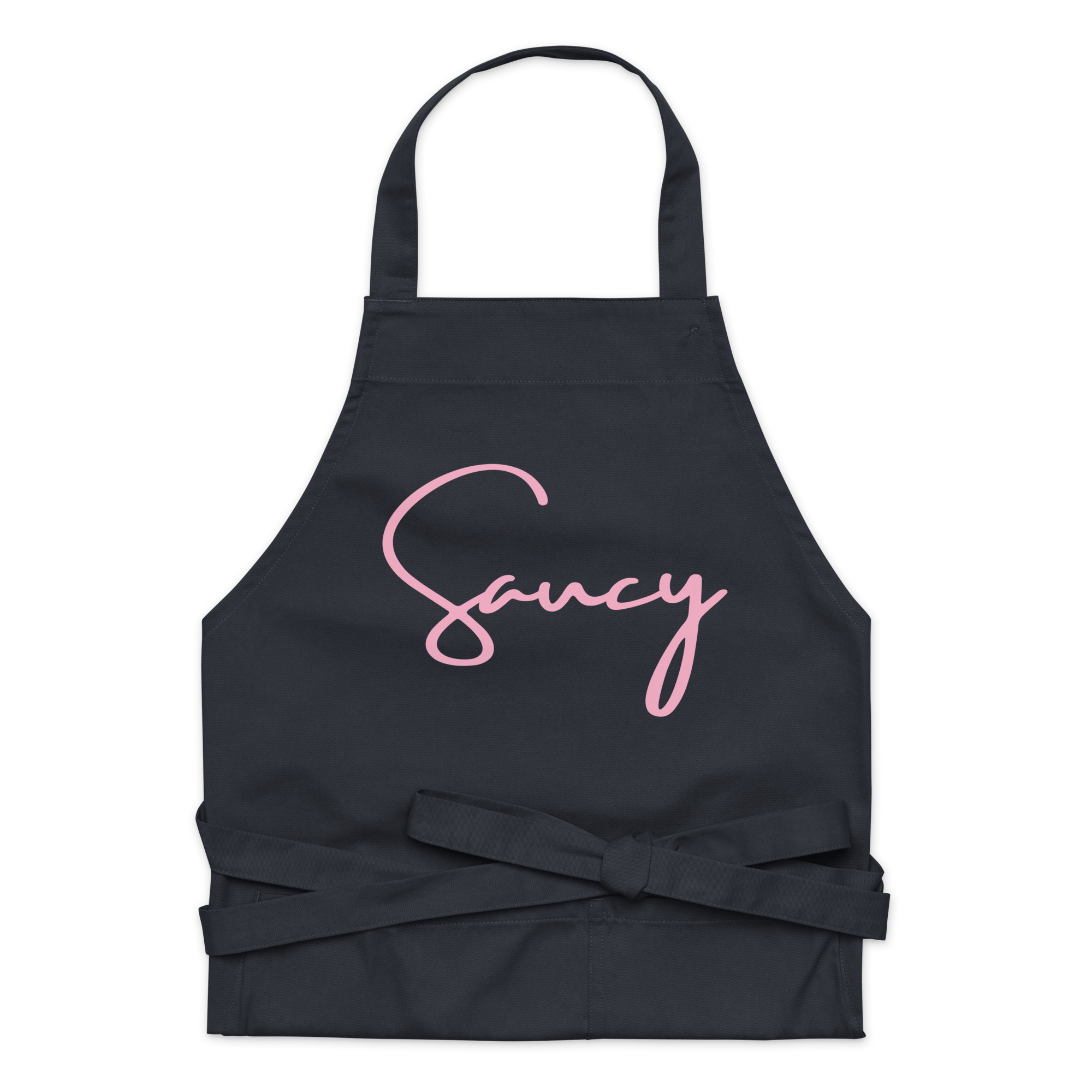 Jolly & Goode Aprons Navy Saucy Apron | Organic Cotton Cheeky British Style