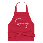 Jolly & Goode Aprons Red Saucy Apron | Organic Cotton Cheeky British Style