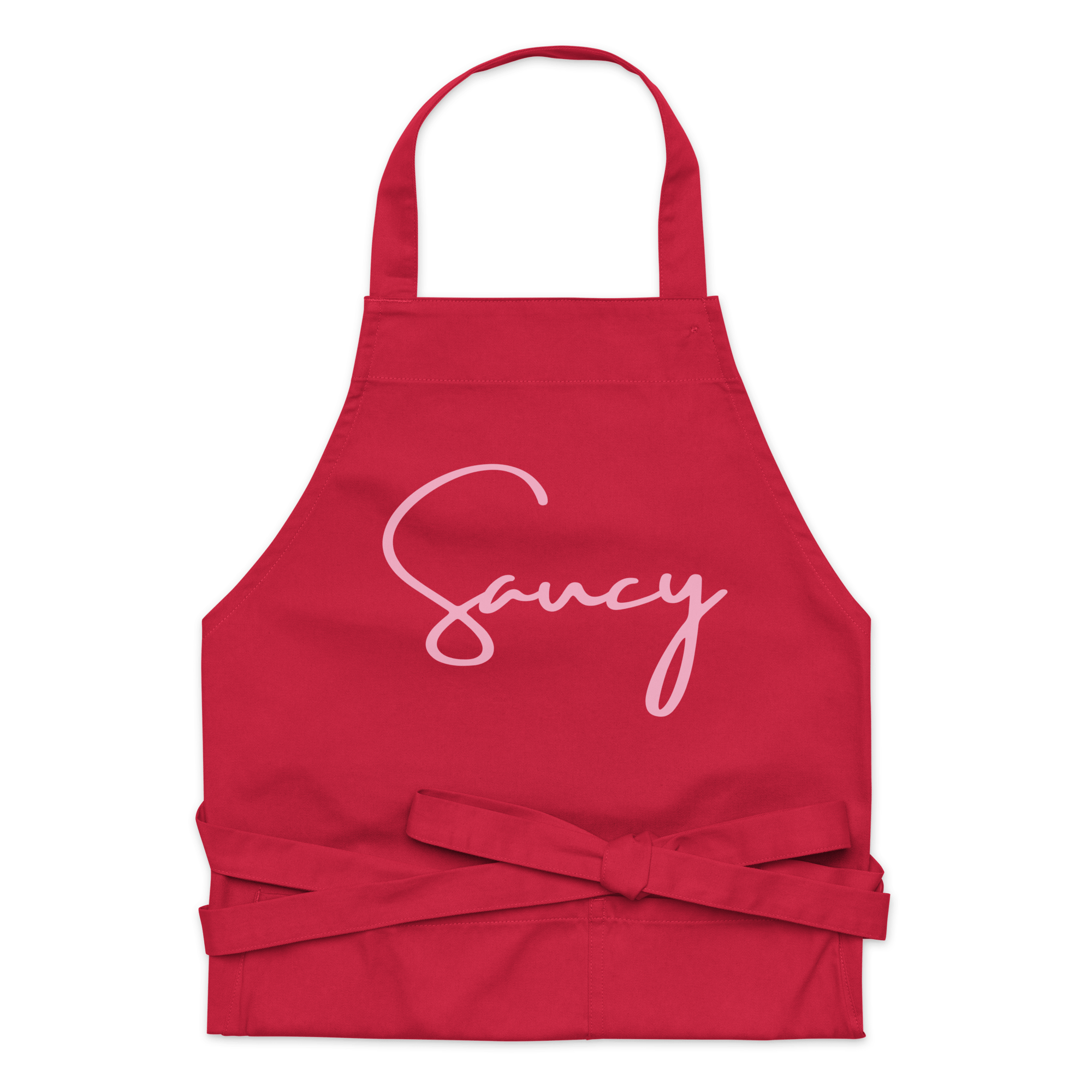 Jolly & Goode Aprons Red Saucy Apron | Organic Cotton Cheeky British Style
