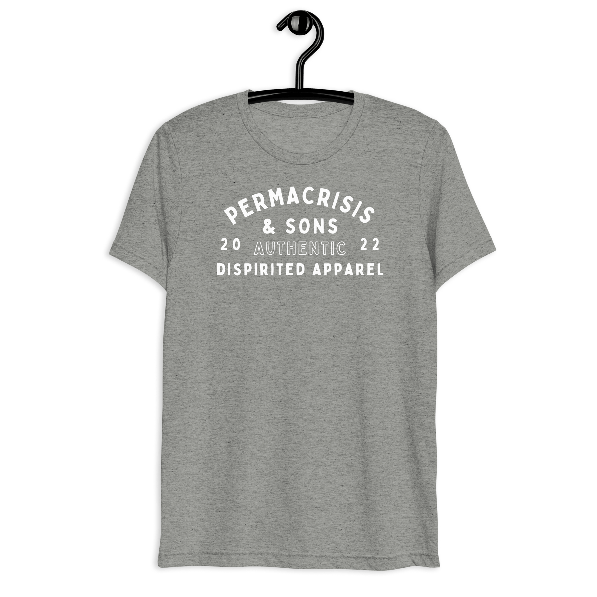 Jolly & Goode Athletic Grey Triblend / XS Permacrisis & Sons Triblend T-shirt Cheeky British Style