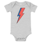 Jolly & Goode Baby One-Pieces Athletic Heather / 3-6m Lightning Bolt Baby Onesie Cheeky British Style
