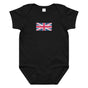 Jolly & Goode Baby One-Pieces Black / 6M Union Jack Baby Bodysuit Onesie | 100% combed cotton jersey Cheeky British Style