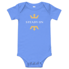Jolly & Goode Baby One-Pieces Heather Columbia Blue / 3-6m Steady On Onesie Cheeky British Style
