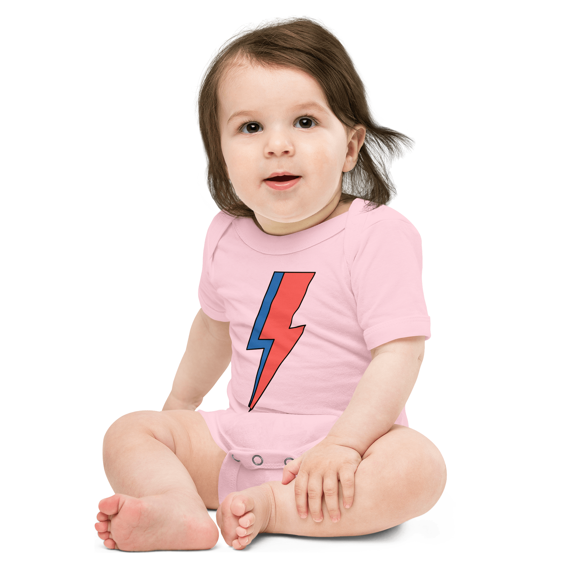 Jolly & Goode Baby One-Pieces Lightning Bolt Baby Onesie Cheeky British Style