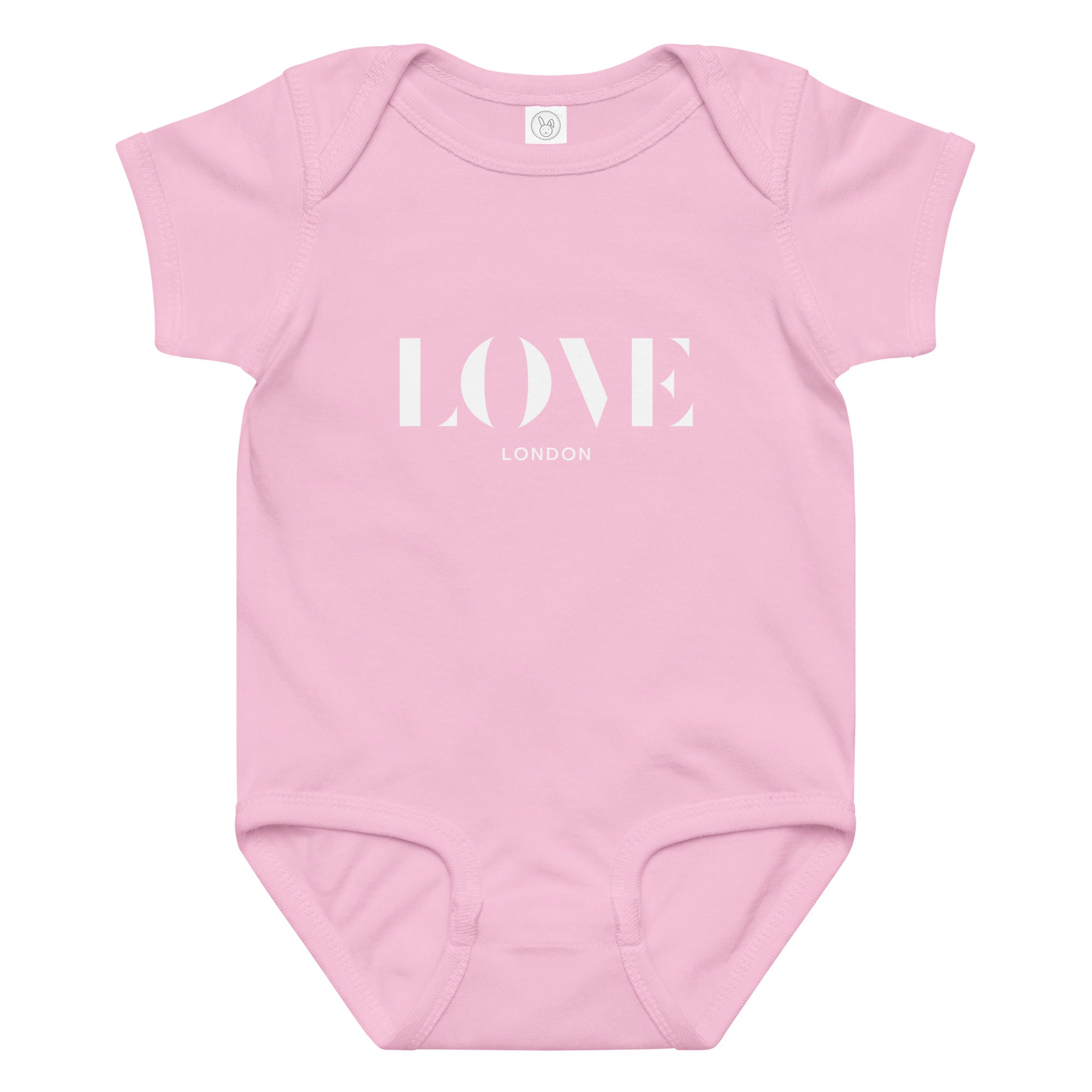 Jolly & Goode Baby One-Pieces Pink / 6M Love London Baby Jersey Bodysuit Cheeky British Style