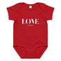 Jolly & Goode Baby One-Pieces Red / 6M Love London Baby Jersey Bodysuit Cheeky British Style
