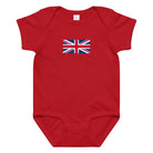 Jolly & Goode Baby One-Pieces Red / 6M Union Jack Baby Bodysuit Onesie | 100% combed cotton jersey Cheeky British Style