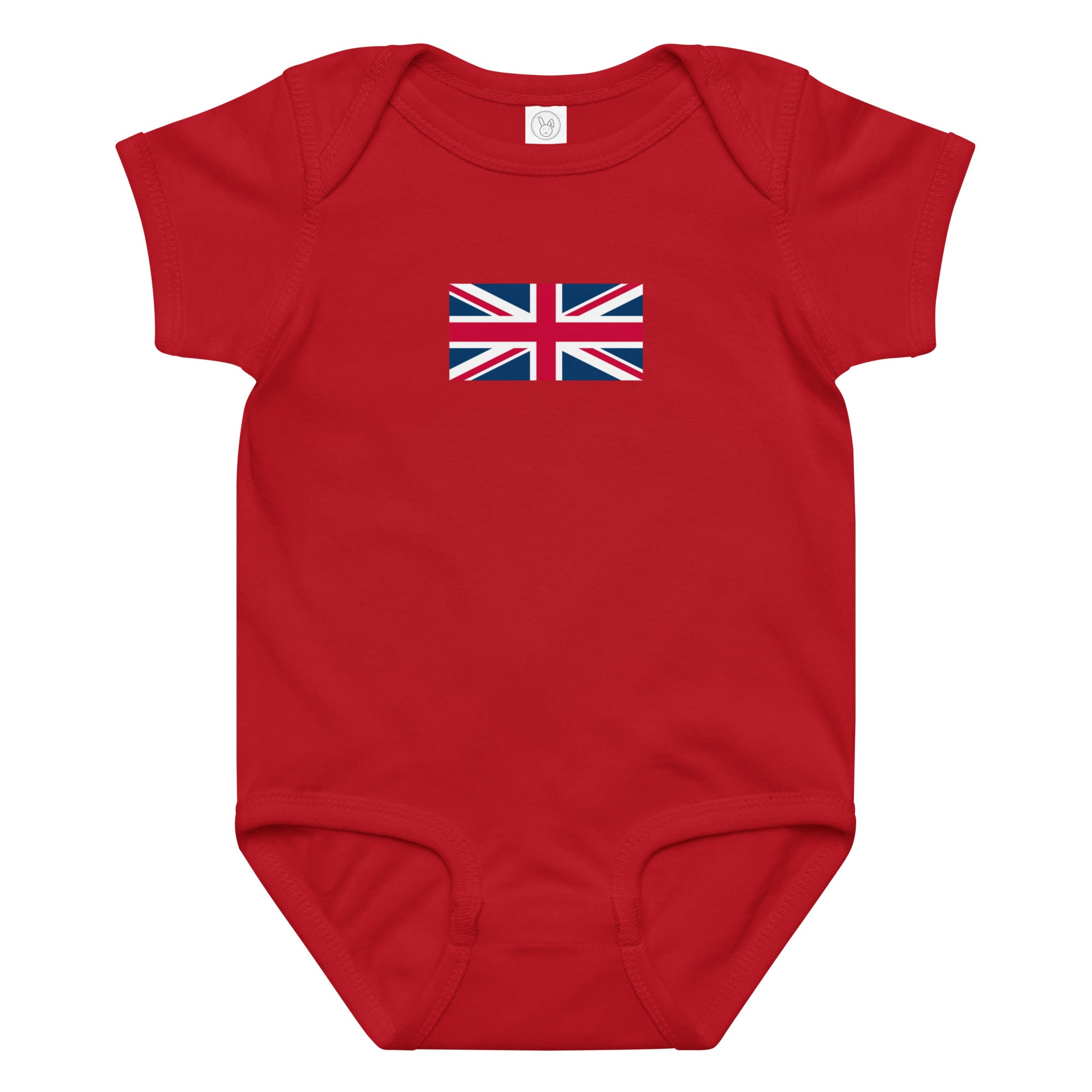 Jolly & Goode Baby One-Pieces Red / 6M Union Jack Baby Bodysuit Onesie | 100% combed cotton jersey Cheeky British Style