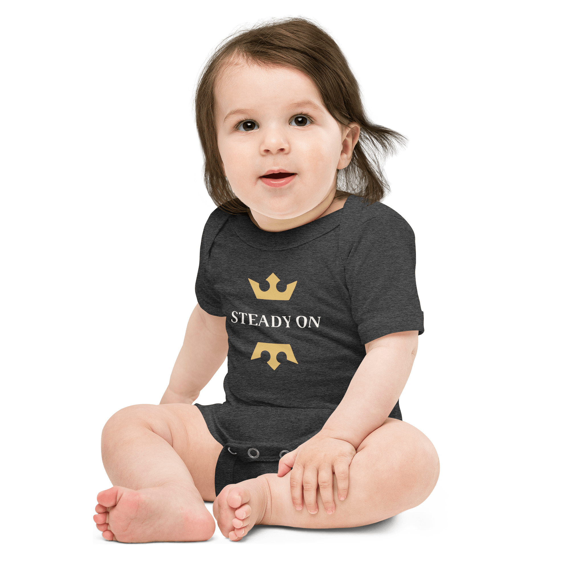 Jolly & Goode Baby One-Pieces Steady On Onesie Cheeky British Style