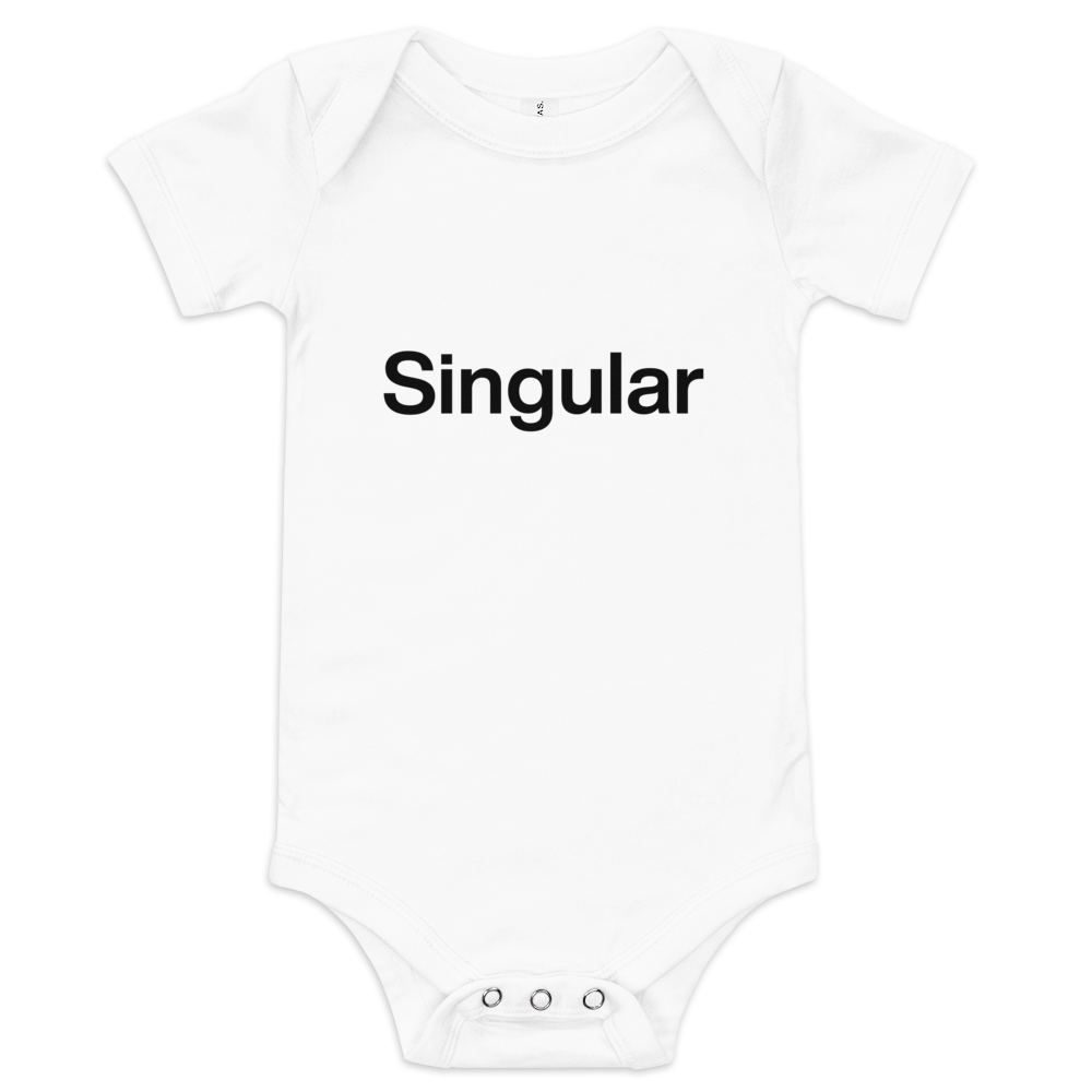 Jolly & Goode Baby One-Pieces White / 3-6m Singular Onesie Cheeky British Style