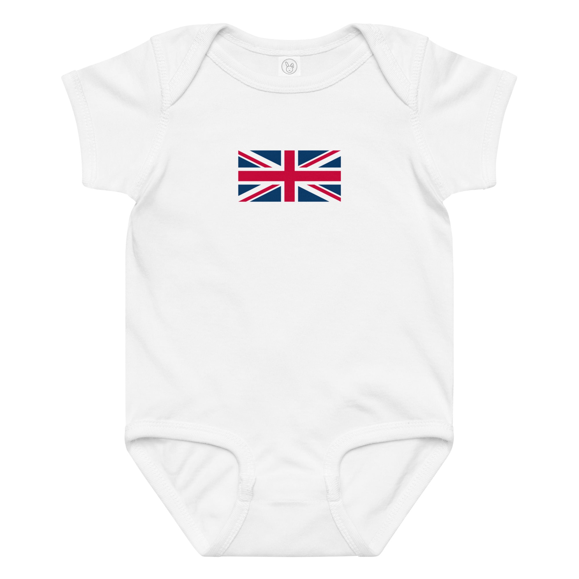 Jolly & Goode Baby One-Pieces White / 6M Union Jack Baby Bodysuit Onesie | 100% combed cotton jersey Cheeky British Style