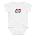 Jolly & Goode Baby One-Pieces White / 6M Union Jack Baby Bodysuit Onesie | 100% combed cotton jersey Cheeky British Style
