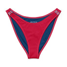 Jolly & Goode Bikini Bottoms Union Jack V-cut Bikini Bottom in Red Cheeky British Style