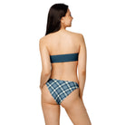 Jolly & Goode Bikini Cheeky Check Bandeau Bikini Set Cheeky British Style