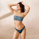 Jolly & Goode Bikini Cheeky Check Bandeau Bikini Set Cheeky British Style