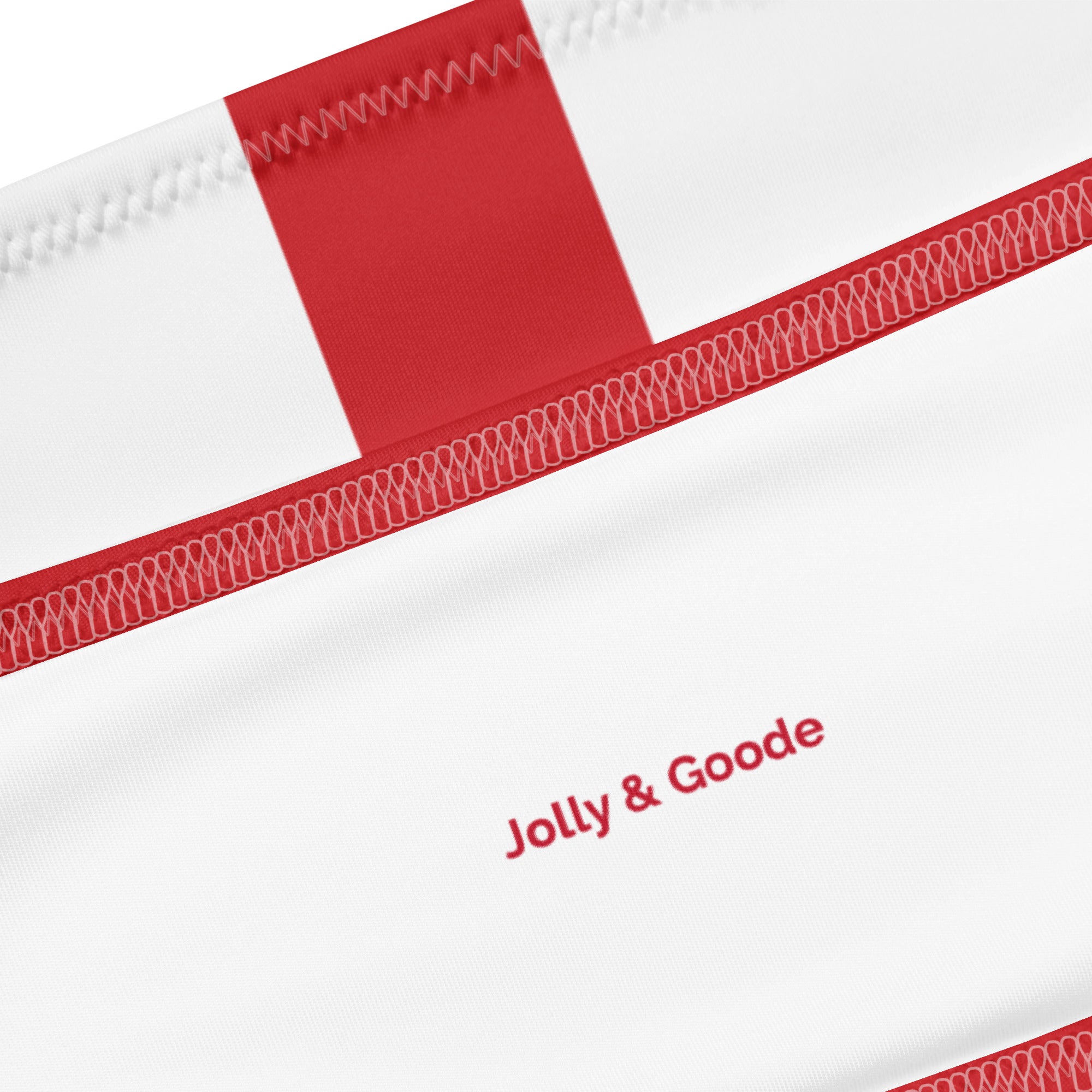 Jolly & Goode Bikini Flag of England Bandeau Bikini Set | St George's Cross Cheeky British Style