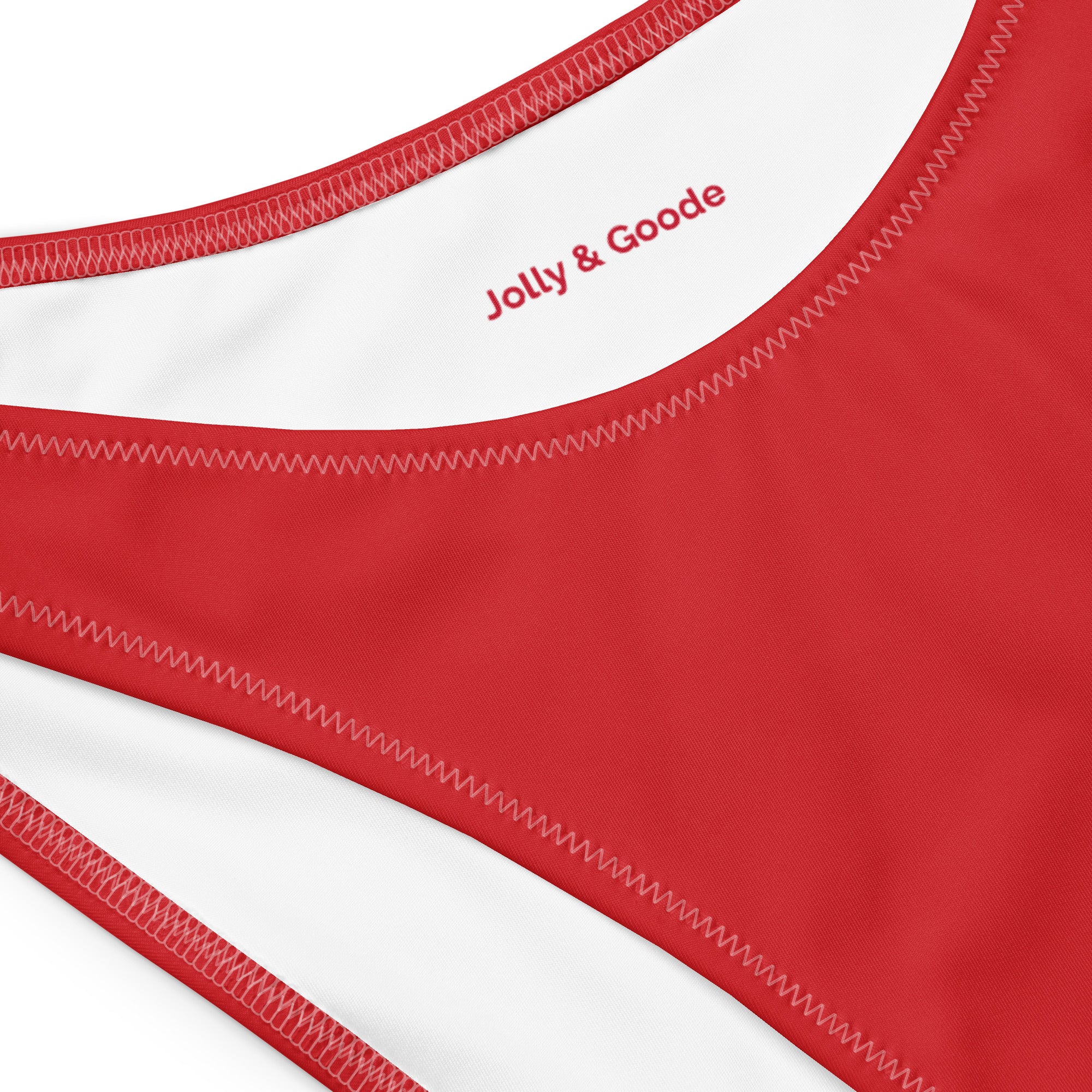 Jolly & Goode Bikini Flag of England Bandeau Bikini Set | St George's Cross Cheeky British Style