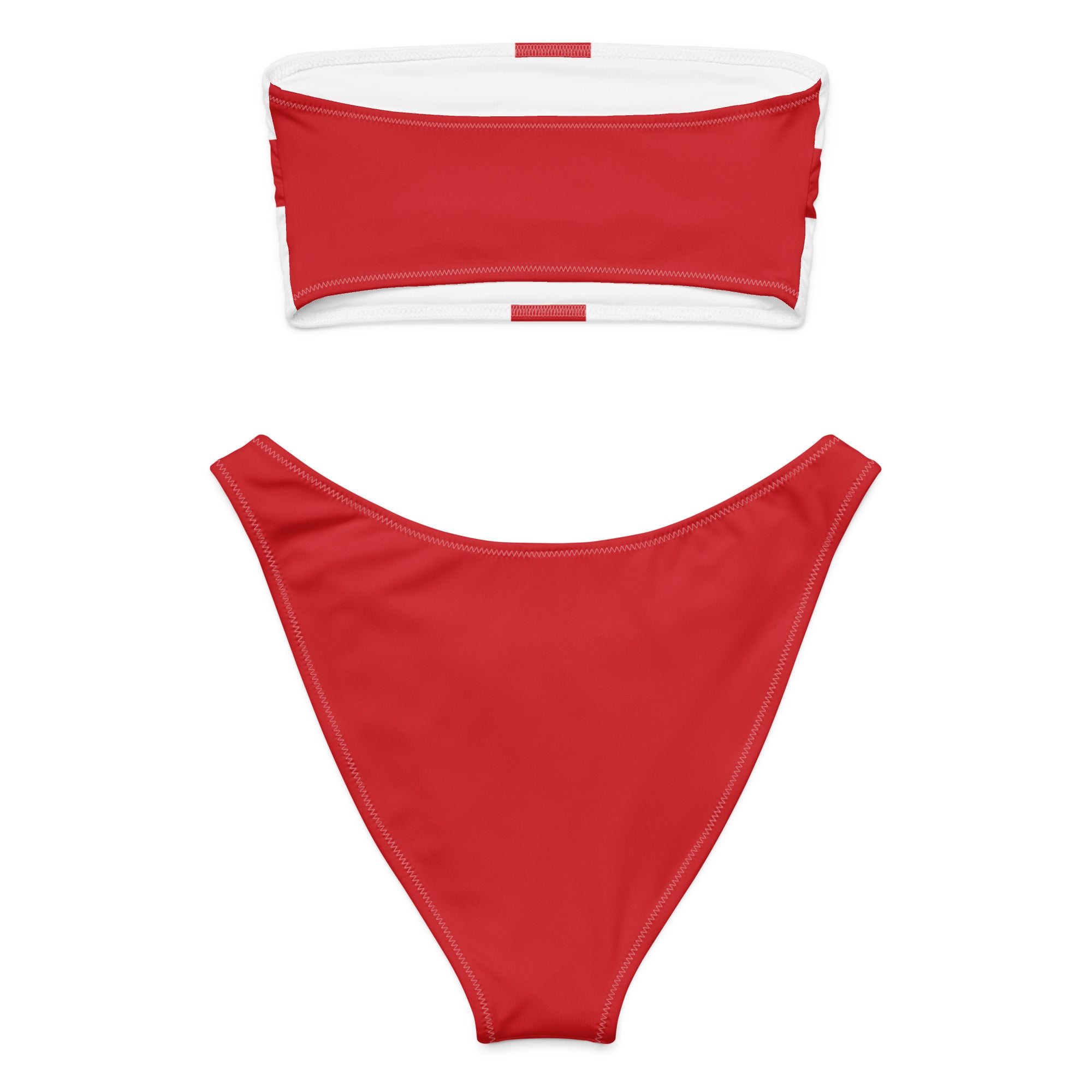 Jolly & Goode Bikini Flag of England Bandeau Bikini Set | St George's Cross Cheeky British Style
