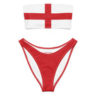 Jolly & Goode Bikini Flag of England Bandeau Bikini Set | St George's Cross Cheeky British Style