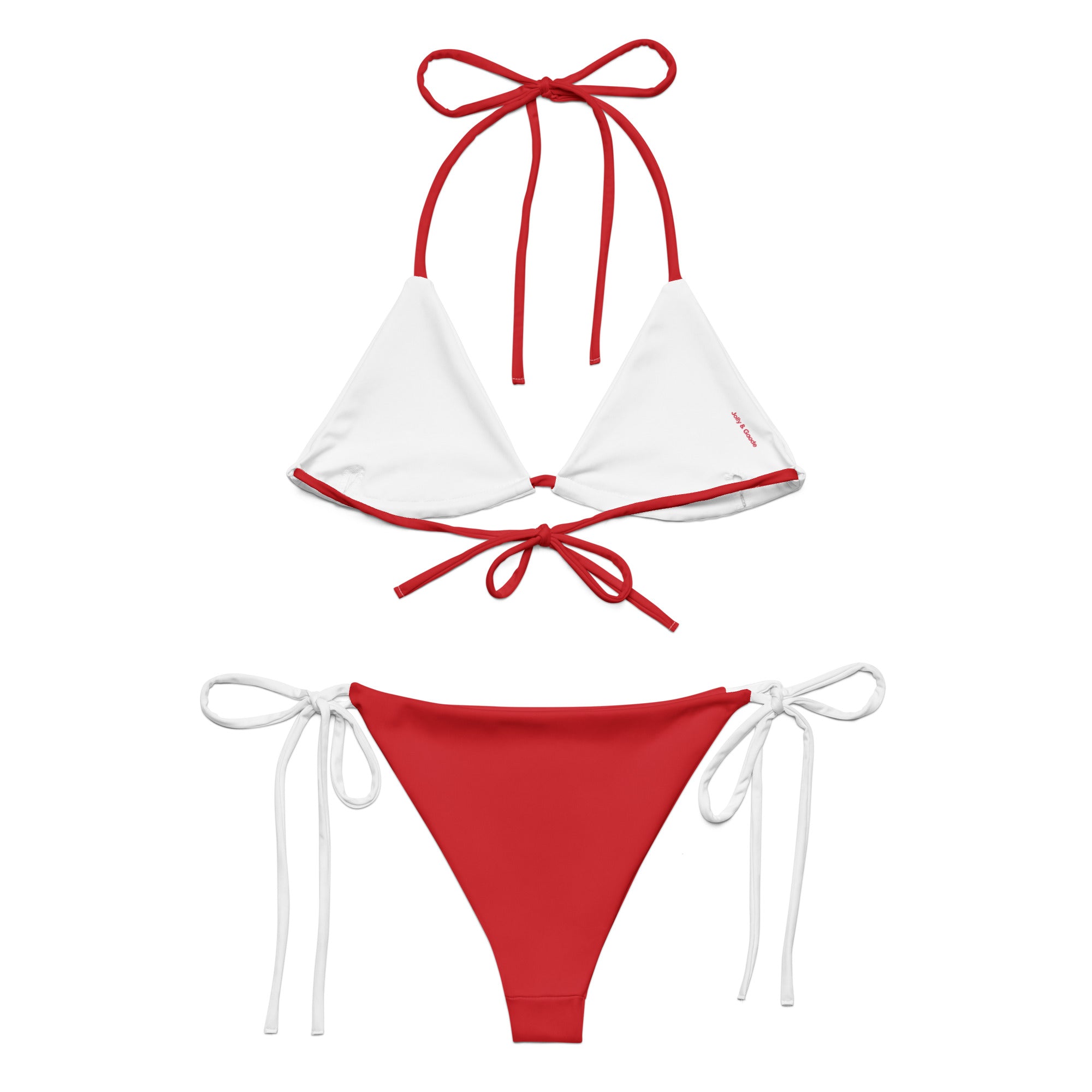Jolly & Goode Bikini Flag of England String Bikini Set | St George's Cross Cheeky British Style