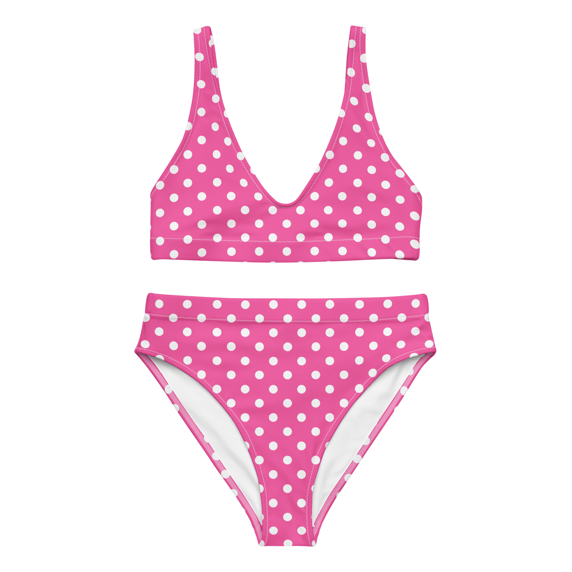 Jolly & Goode Bikini Pink Polkadot Bikini | Cheeky Fit Cheeky British Style
