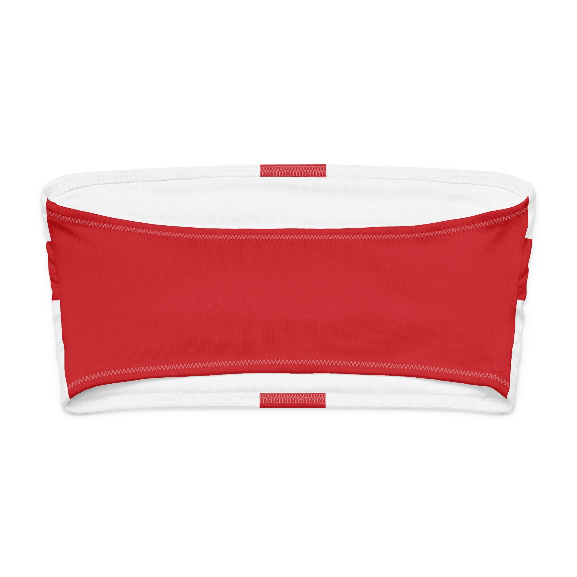Jolly & Goode Bikini Top Flag of England Bandeau Bikini Top | St George's Cross Cheeky British Style